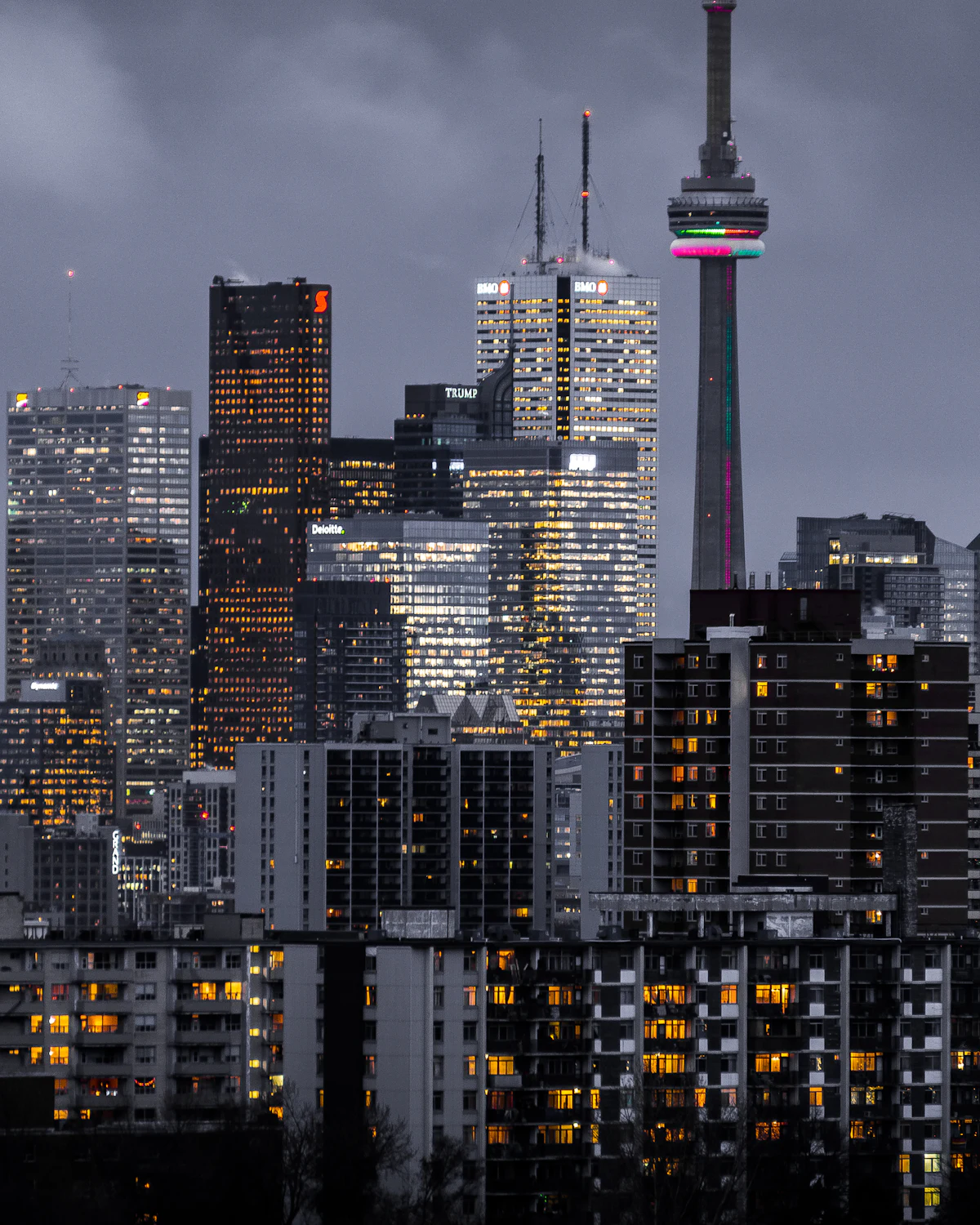 Toronto skyline with the CN Tower